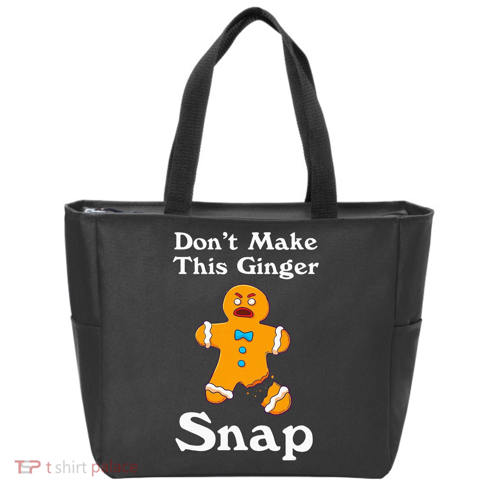 DonT Make This Ginger Snap Redhead Gift Christmas Tote Bag