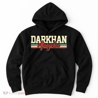 Darkhan Mongolia Travel Souvenir Retro Gift Hoodie