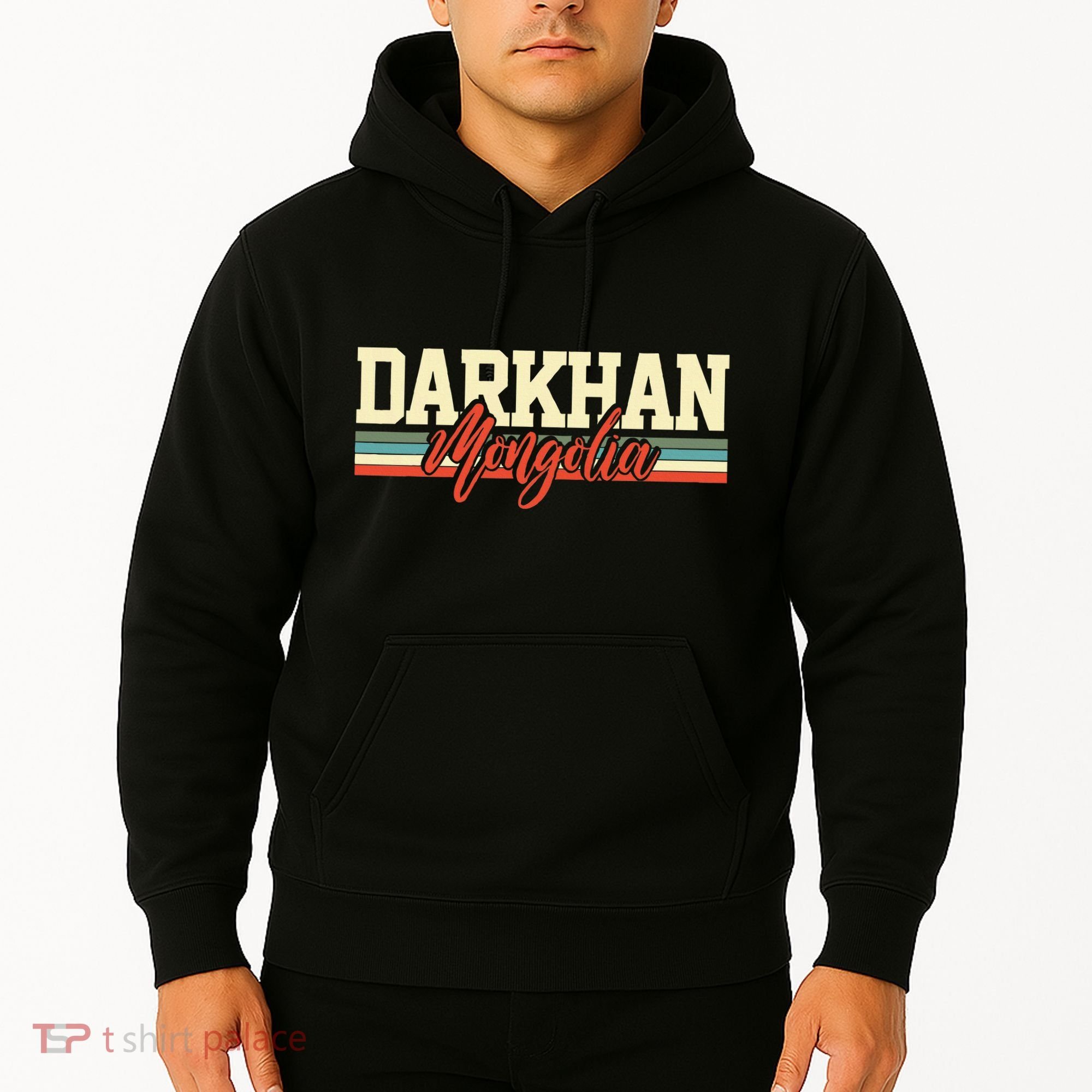 Darkhan Mongolia Travel Souvenir Retro Gift Hoodie