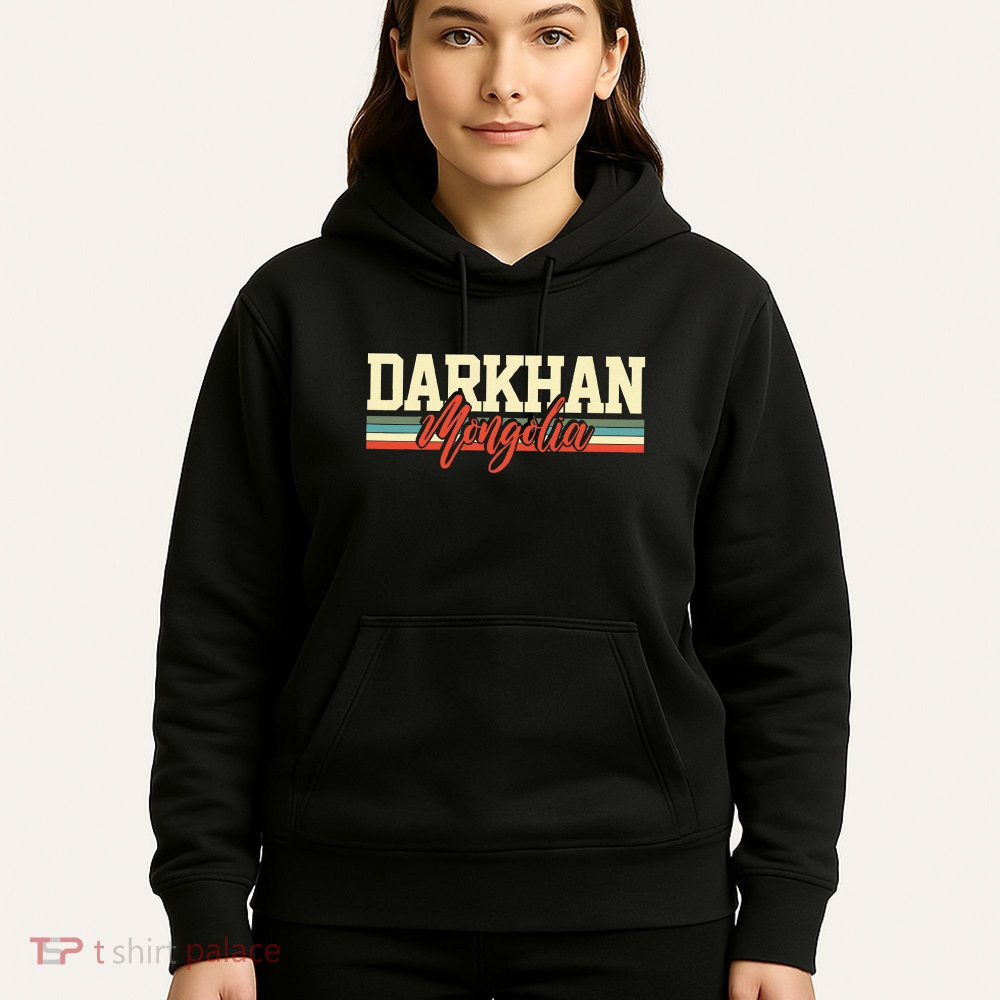 Darkhan Mongolia Travel Souvenir Retro Gift Hoodie