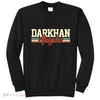 Darkhan Mongolia Travel Souvenir Retro Gift Sweatshirt thumb 0