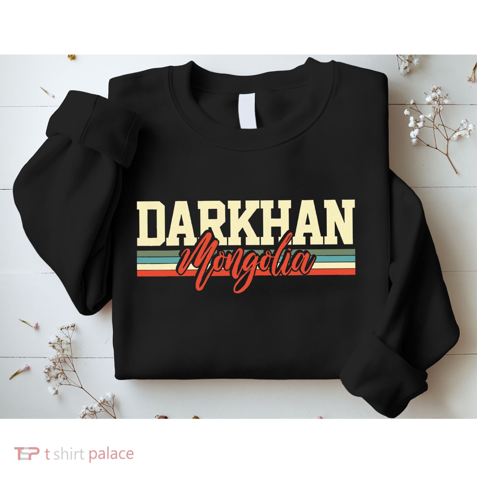 Darkhan Mongolia Travel Souvenir Retro Gift Sweatshirt