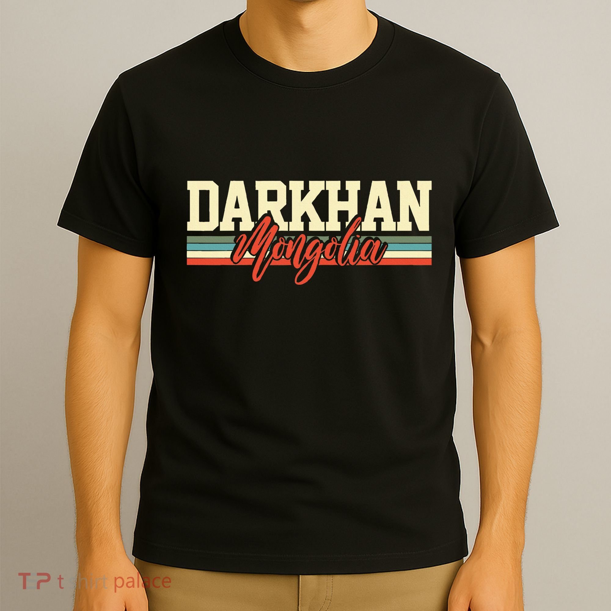 Darkhan Mongolia Travel Souvenir Retro Gift T-Shirt
