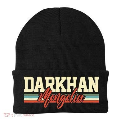 Darkhan Mongolia Travel Souvenir Retro Gift Beanie