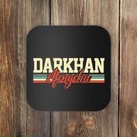 Darkhan Mongolia Travel Souvenir Retro Gift Coaster thumb 0