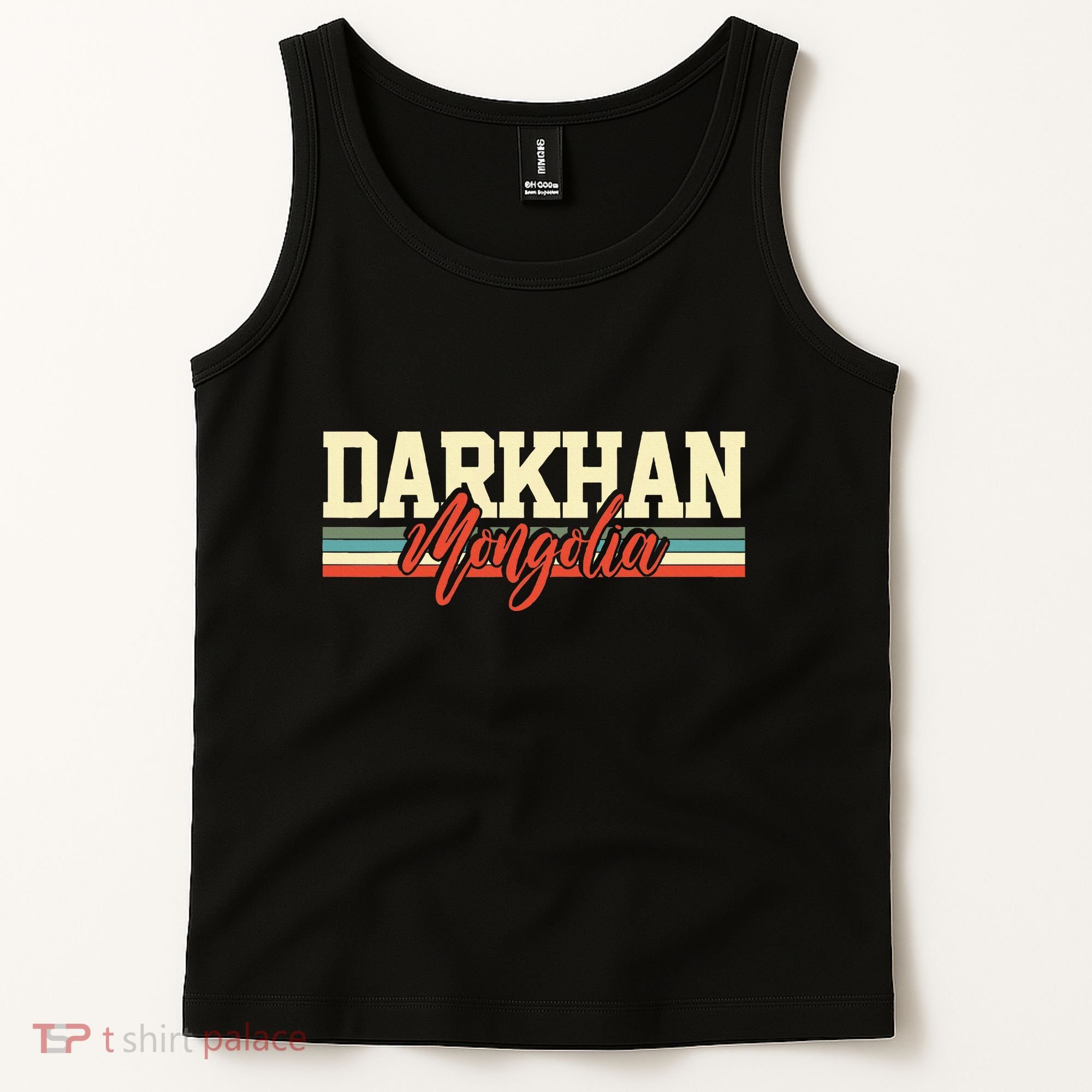 Darkhan Mongolia Travel Souvenir Retro Gift Tank Top