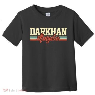 Darkhan Mongolia Travel Souvenir Retro Gift Toddler T-Shirt