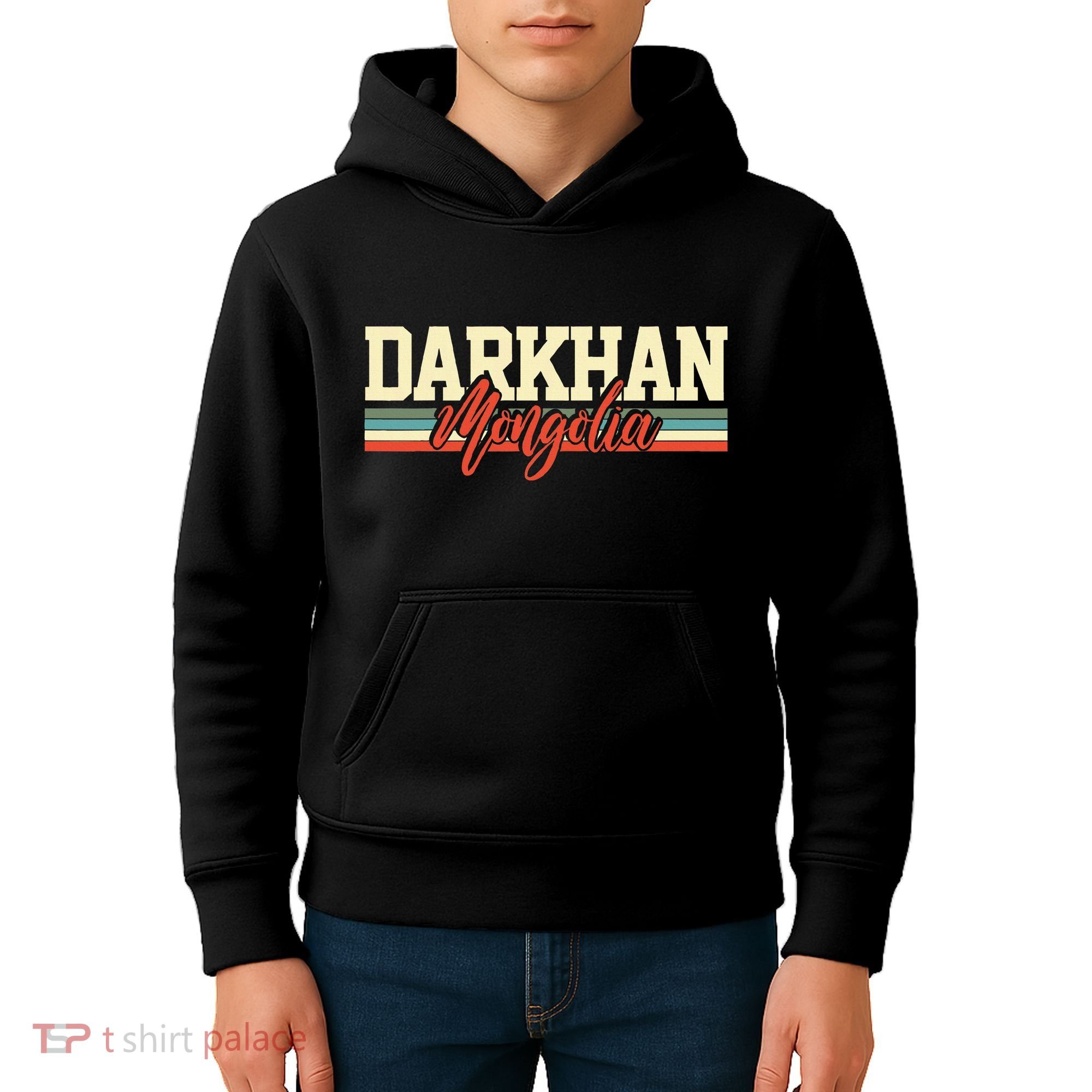 Darkhan Mongolia Travel Souvenir Retro Gift Kids Hoodie