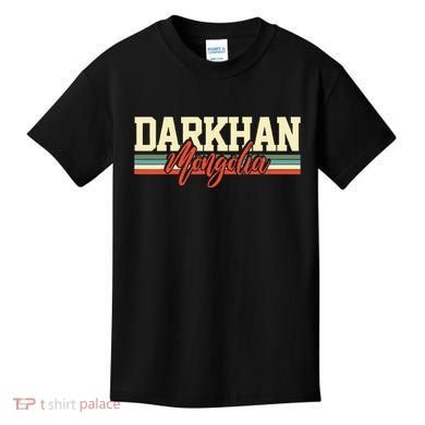 Darkhan Mongolia Travel Souvenir Retro Gift Kids T-Shirt