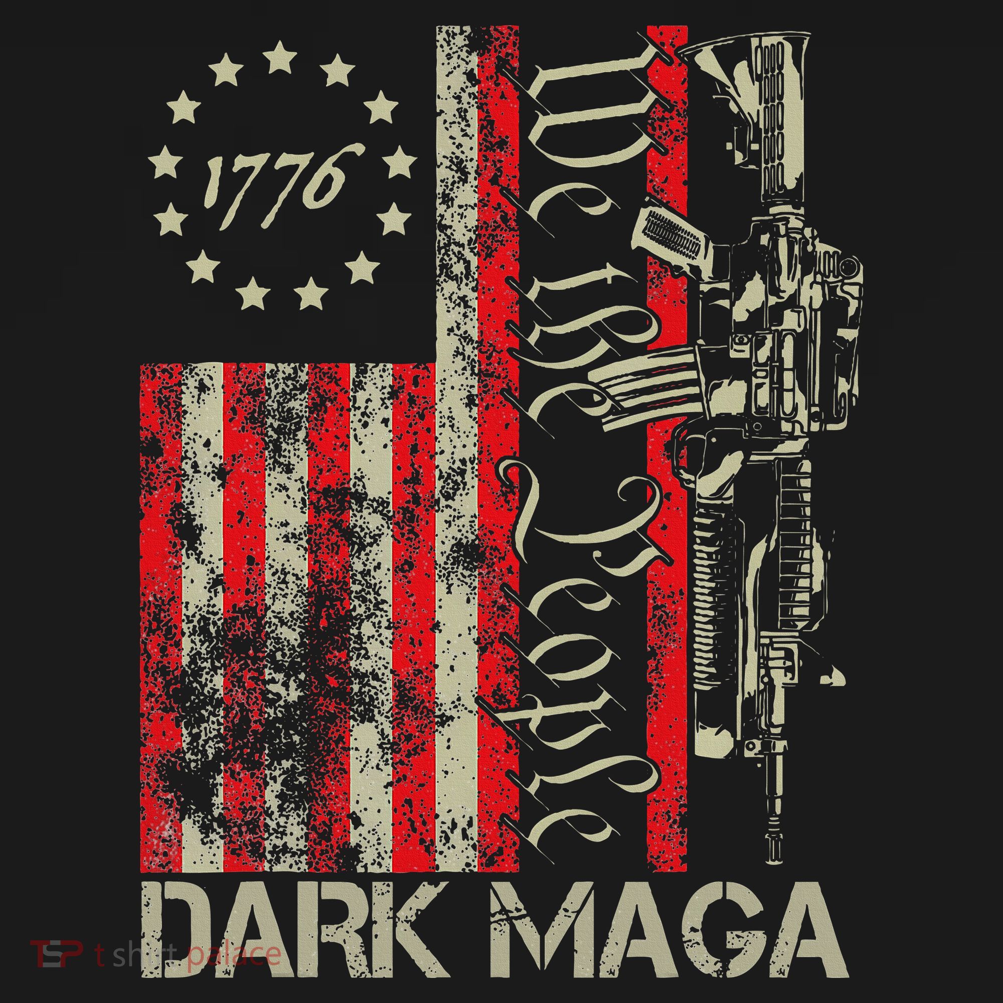 Dark Maga Trump 2024 Us Flag President Campaign Women's Hoodie