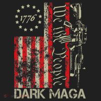 Dark Maga Trump 2024 Us Flag President Campaign Tumbler thumb 3