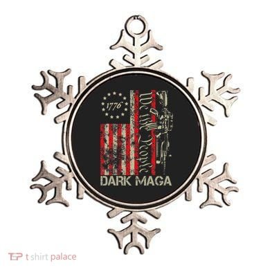 Dark Maga Trump 2024 Us Flag President Campaign Ornament