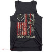 Dark Maga Trump 2024 Us Flag President Campaign Tank Top thumb 0