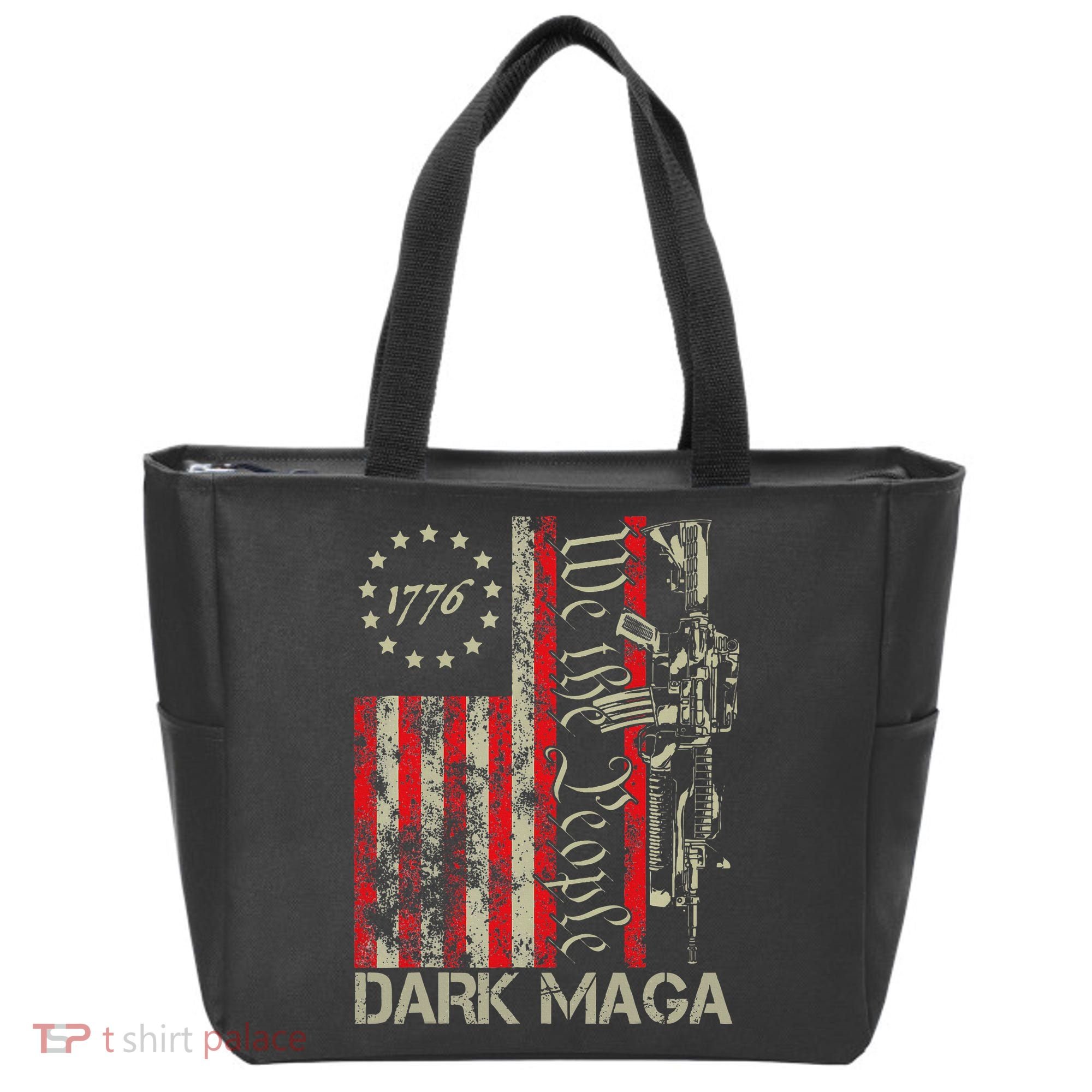 Dark Maga Trump 2024 Us Flag President Campaign Tote Bag
