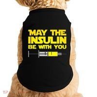Diabetes May The Insulin Be With You Gift Doggie Tank thumb 0