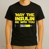 Diabetes May The Insulin Be With You Gift T-Shirt thumb 3