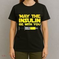 Diabetes May The Insulin Be With You Gift T-Shirt thumb 4