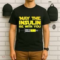 Diabetes May The Insulin Be With You Gift T-Shirt thumb 6