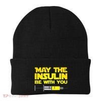 Diabetes May The Insulin Be With You Gift Beanie thumb 0