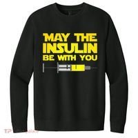 Diabetes May The Insulin Be With You Gift V.I.T. Fleece Crew Sweatshirt thumb 0