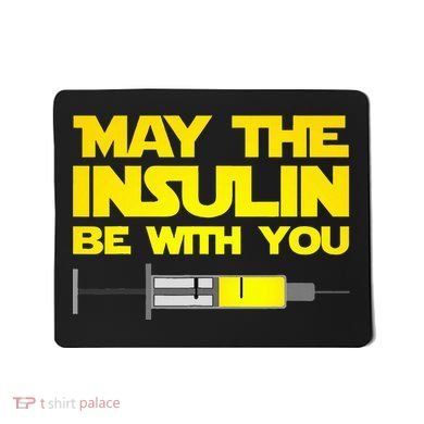 Diabetes May The Insulin Be With You Gift Mousepad