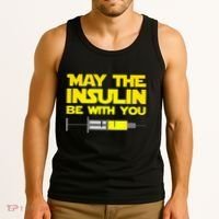 Diabetes May The Insulin Be With You Gift Tank Top thumb 3