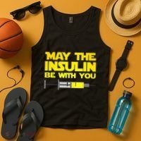 Diabetes May The Insulin Be With You Gift Tank Top thumb 4