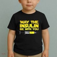 Diabetes May The Insulin Be With You Gift Toddler T-Shirt thumb 2