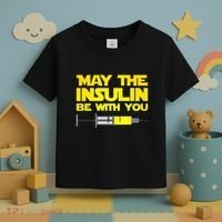 Diabetes May The Insulin Be With You Gift Toddler T-Shirt thumb 3