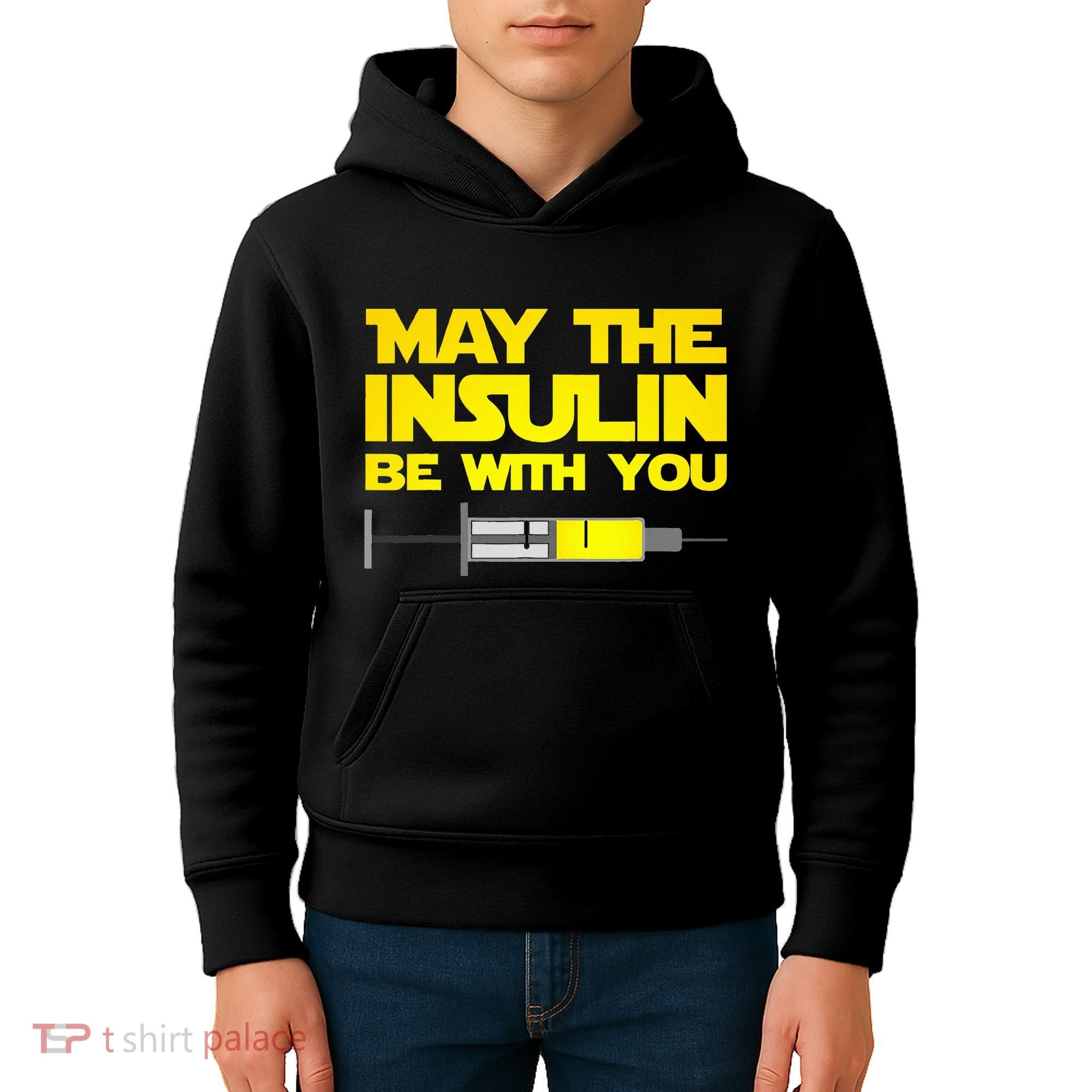 Diabetes May The Insulin Be With You Gift Kids Hoodie