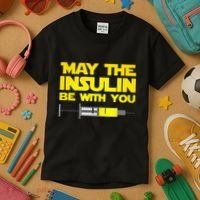 Diabetes May The Insulin Be With You Gift Kids T-Shirt thumb 3