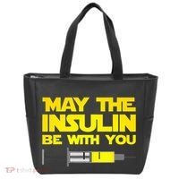 Diabetes May The Insulin Be With You Gift Tote Bag thumb 0