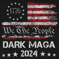 Dark Maga Trump 2024 Us Flag Vintage President Campaign T-Shirt thumb 7
