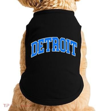 Detroit Michigan Throwback Design Classic Doggie Tank