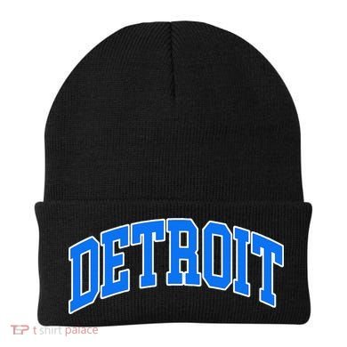 Detroit Michigan Throwback Design Classic Beanie