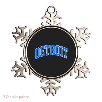 Detroit Michigan Throwback Design Classic Ornament