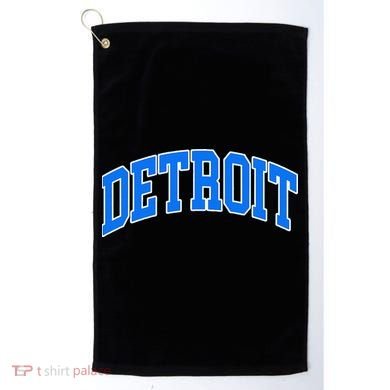 Detroit Michigan Throwback Design Classic Golf Towel