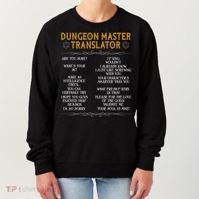 Dungeon Master Translator Funny Women's Sweatshirt