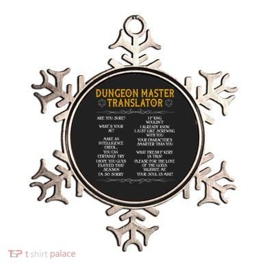 Dungeon Master Translator Funny Ornament