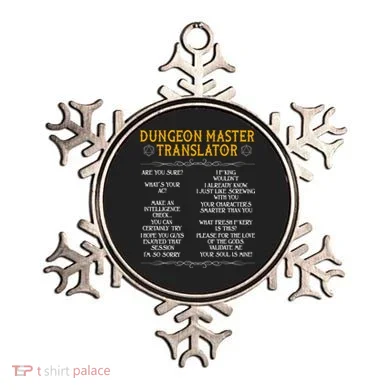 Dungeon Master Translator Funny Ornament