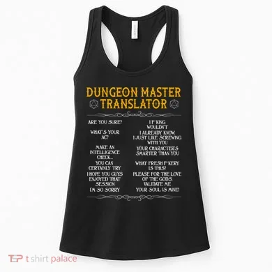 Dungeon Master Translator Funny Women's Tank Top