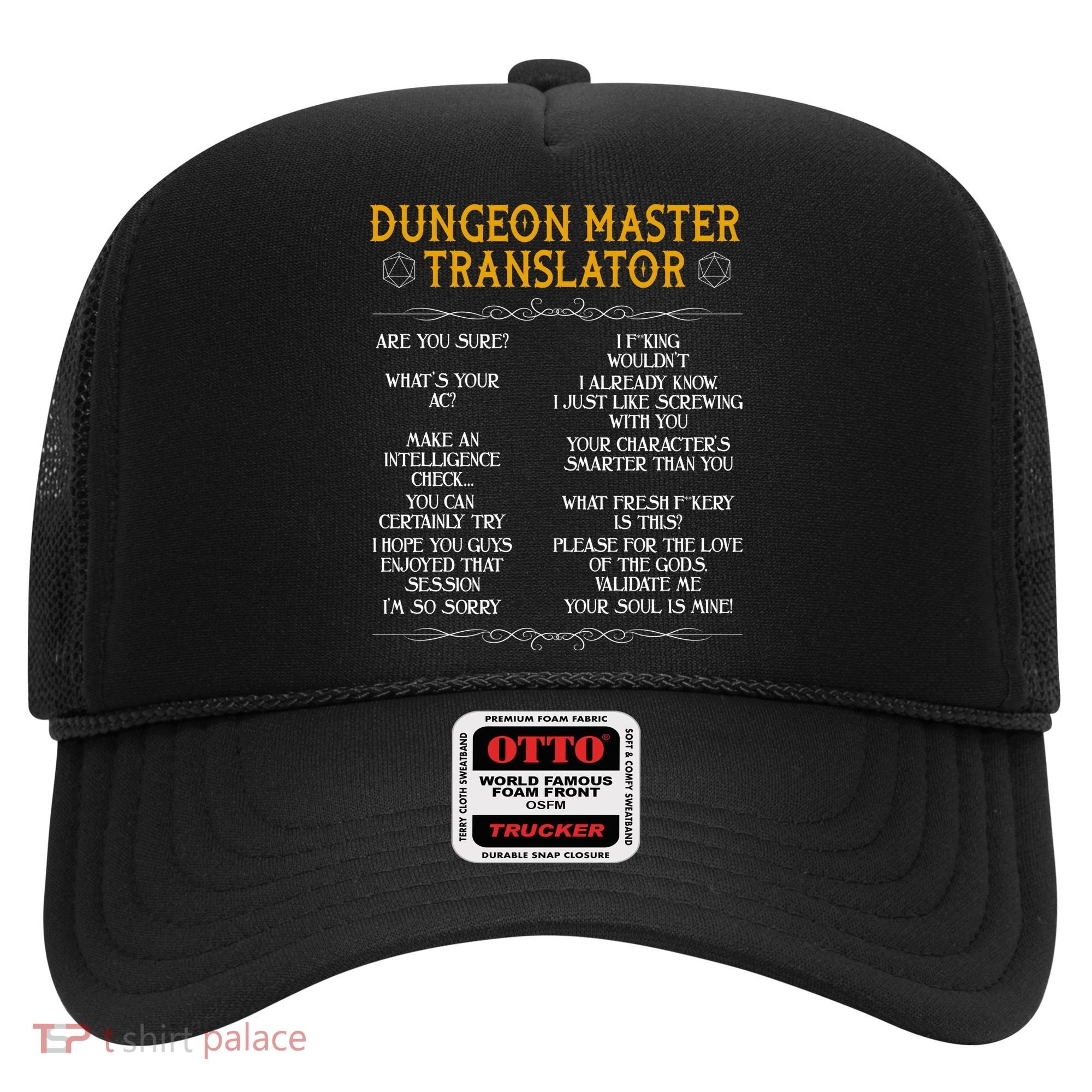 Dungeon Master Translator Funny Hat