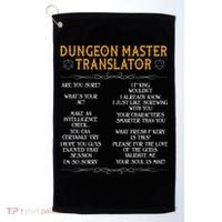 Dungeon Master Translator Funny Golf Towel thumb 0