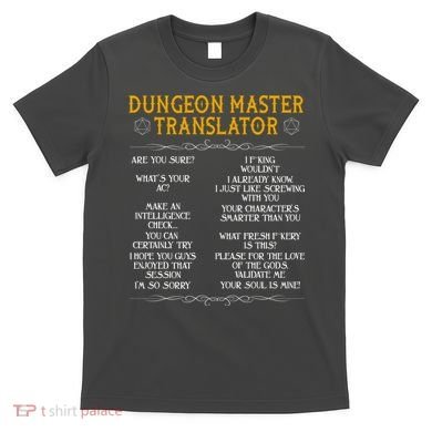 Dungeon Master Translator Funny T-Shirt