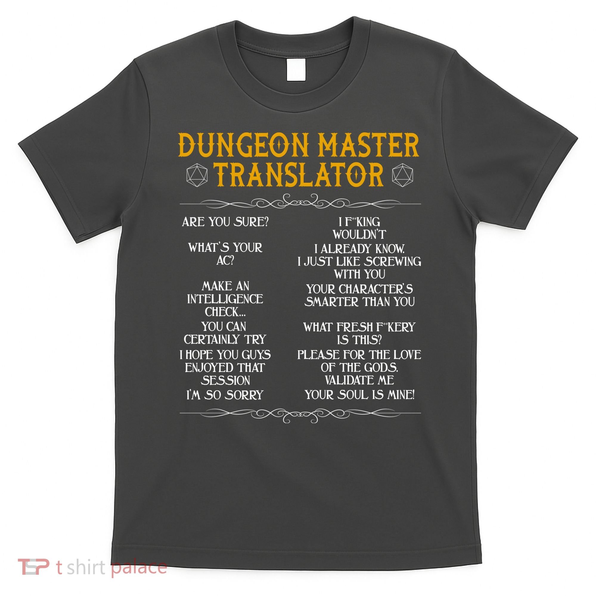 Dungeon Master Translator Funny T-Shirt