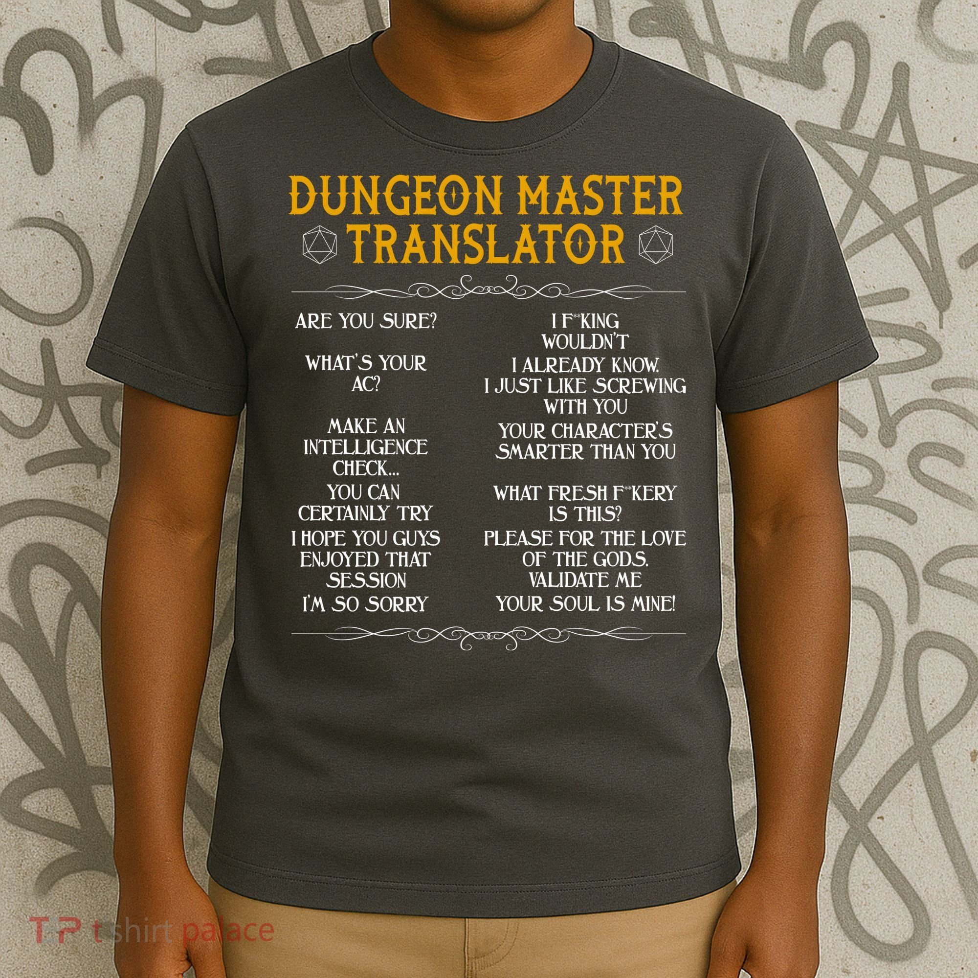 Dungeon Master Translator Funny T-Shirt