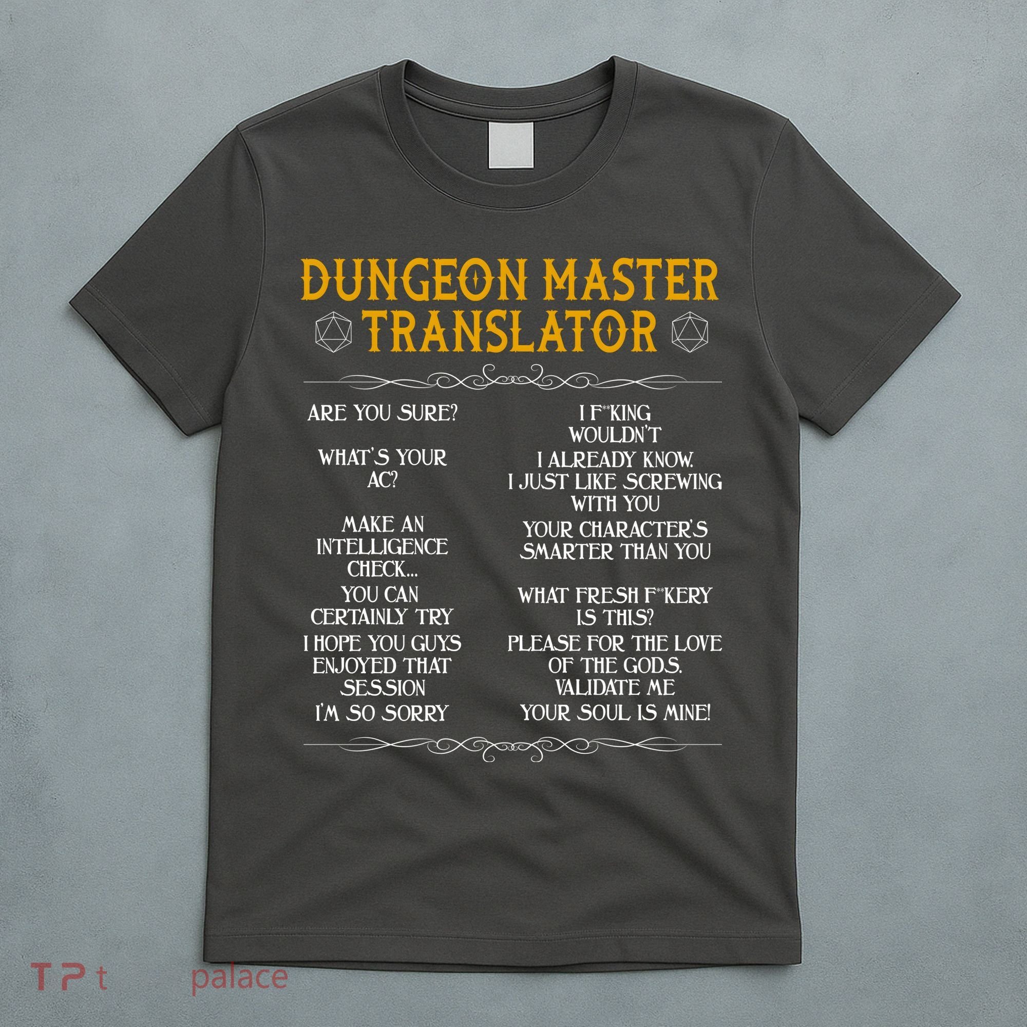 Dungeon Master Translator Funny T-Shirt