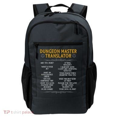 Dungeon Master Translator Funny Backpack