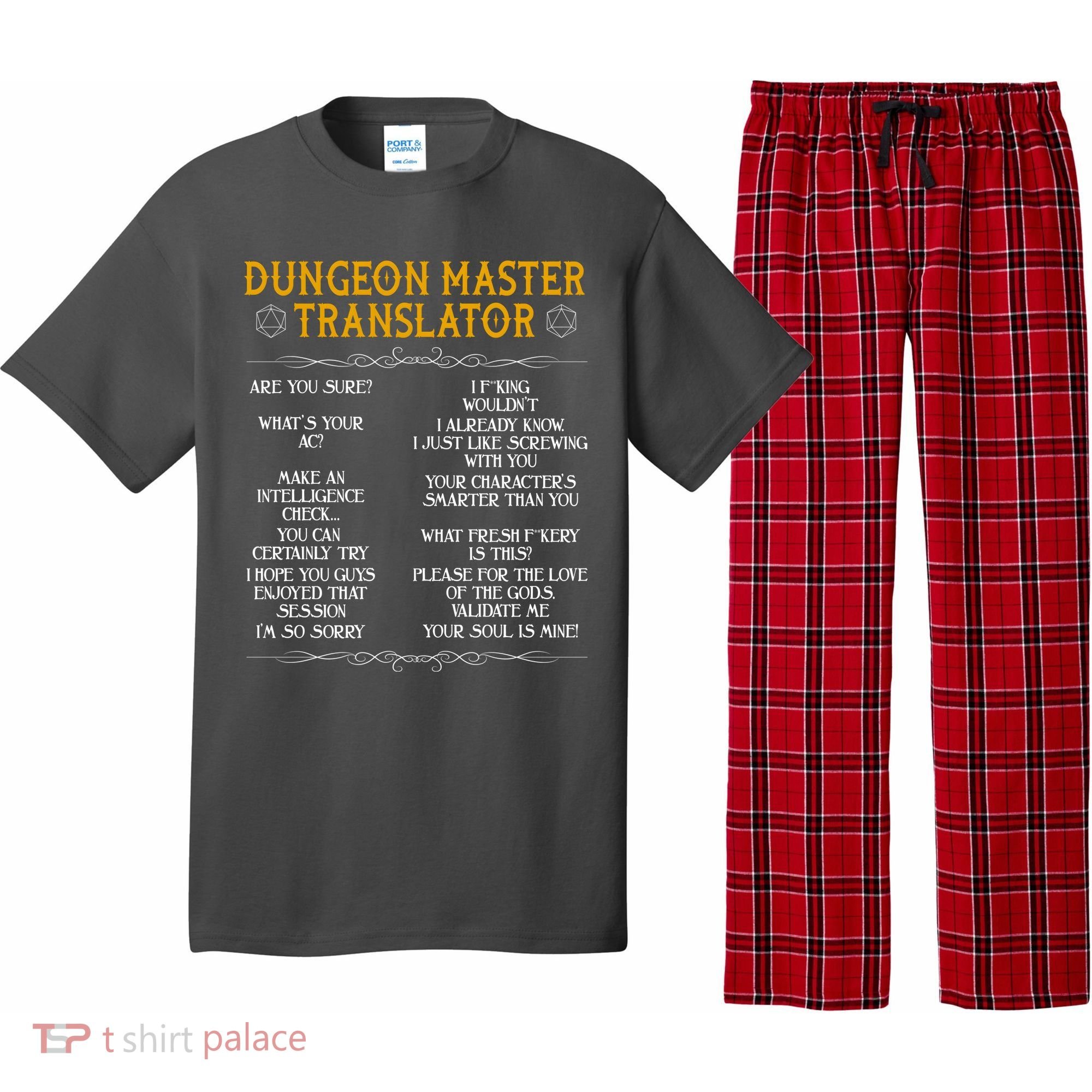 Dungeon Master Translator Funny Pajama Set