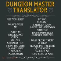 Dungeon Master Translator Funny Mousepad thumb 1